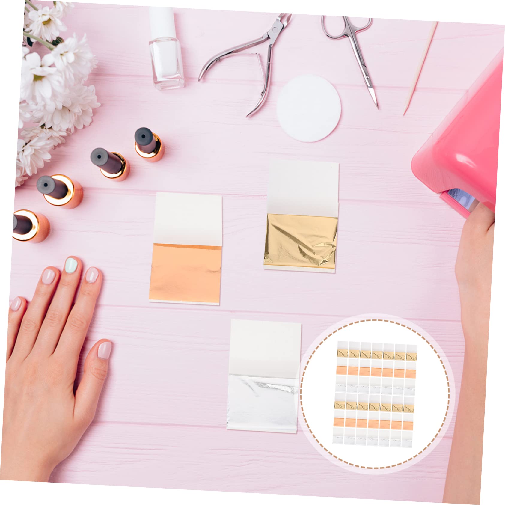 BESTYASH 2 Set Foil Per Unghie Decorazione E Accessori Per Nail Art Te Per Party E Speciali 300 Fogli*2