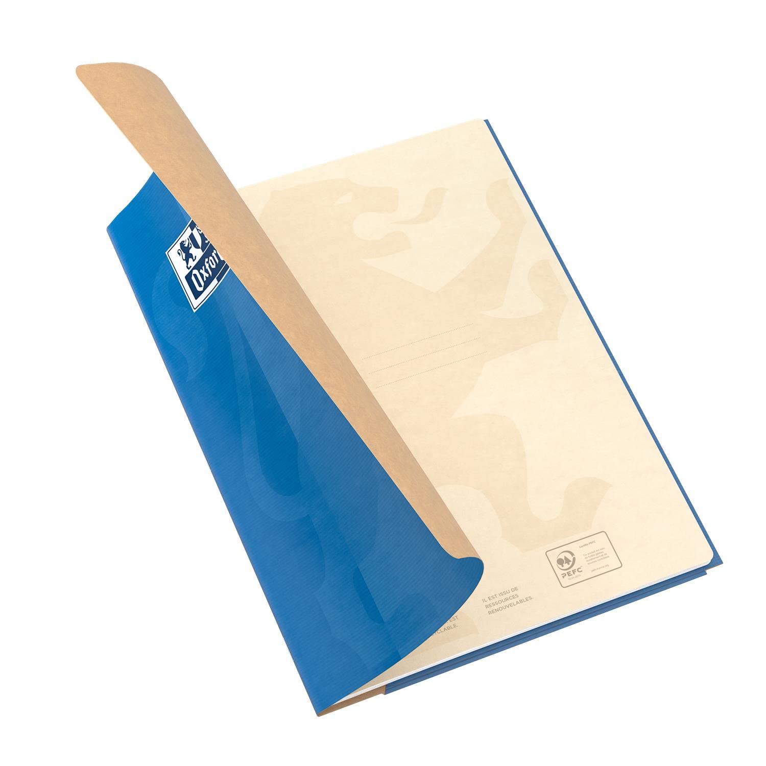 OXFORD Lot de 5 Cahiers piqûre EASYBOOK KRAFT24 x 32 cm 96p 90g coloris aléatoire