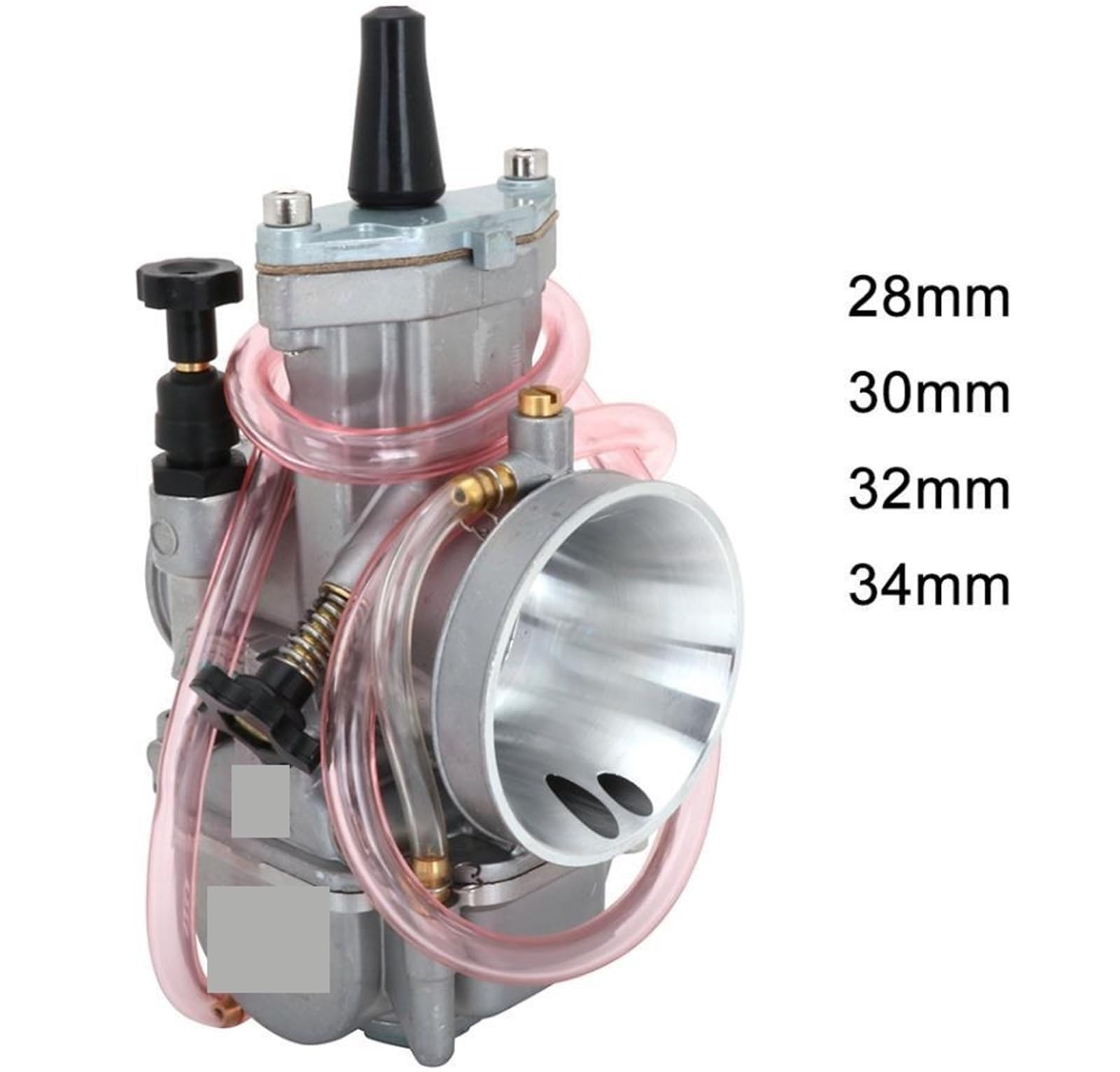 Pour PWK 26 28 30 32 34mm Carburateur pour moto pour Scooter Carburador câble YZ85 avec Power Jet Racing pour Carburateur de moto(34mm)
