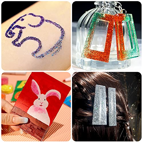 24 Colors Glitter Set, Fandamei 24 Boxes 5G Fine Glitter, Nail Art Glitter For Halloween Makeup, Cosmetic, Festival, Makeup. Body Glitter, Craft Glitter For Arts, Decoration #TOP6