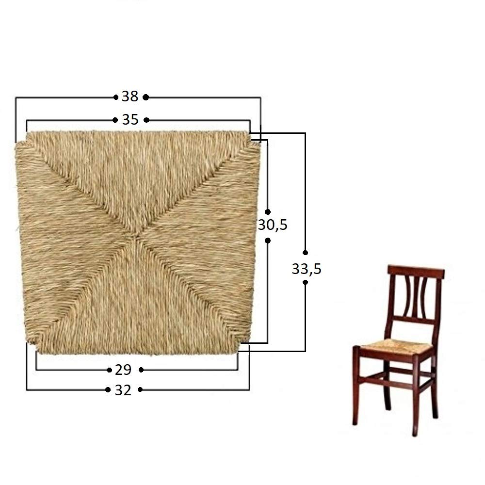 Ersatz Sitzfläche Für Arte Povera Stuhl - Stroh Bezug Modell Arte Povera