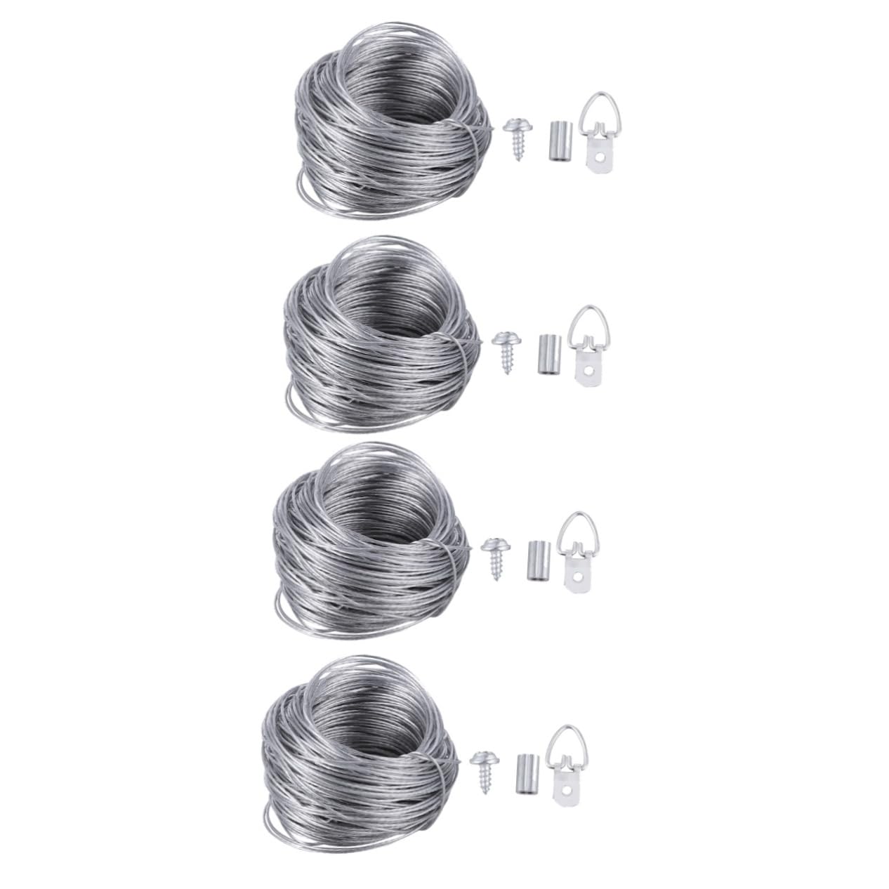 UKCOCO 4juegos Ganchos De Colgar Cable Para Marcos De Fotos De Cuerda Ganchos Para Pared Fácil Instalación y Uso Para Proyectos De Arte y Decoración Rústica