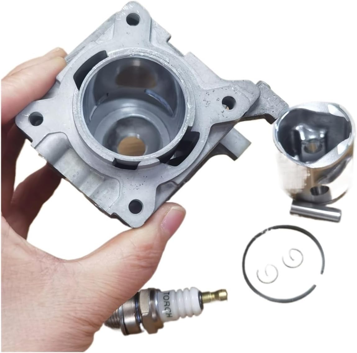 Cylinder Piston Pin Kit Spark Plug Fit for FS38 HS45 OEM 4140 020 1203