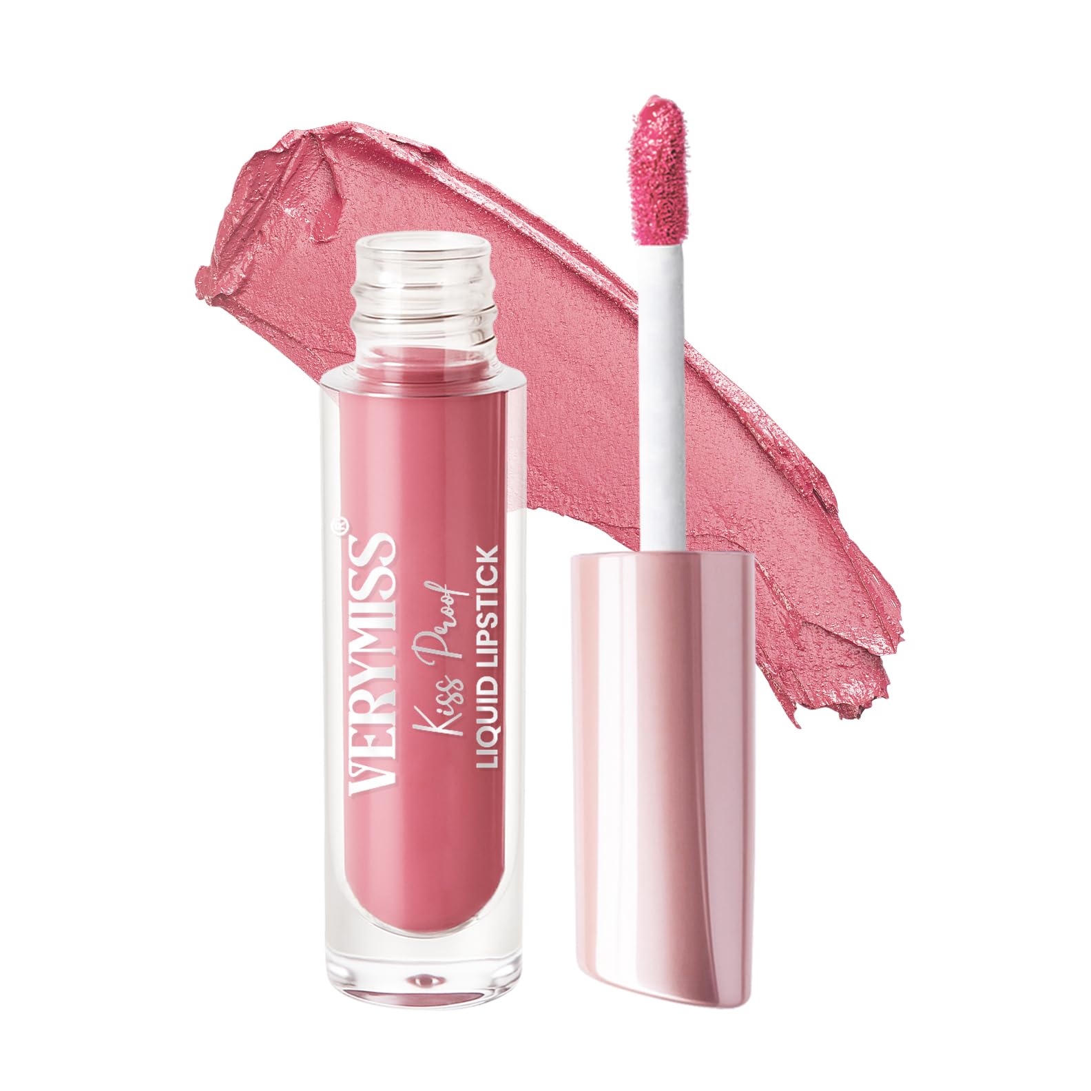 Verymiss Kiss Proof Liquid Lipstick I Long Lasting I Transferproof & Smudgeproof I Lasts upto 16hrs I Best Lipstick for Women I 1.6 ml (06-Light Coral)-picture-45