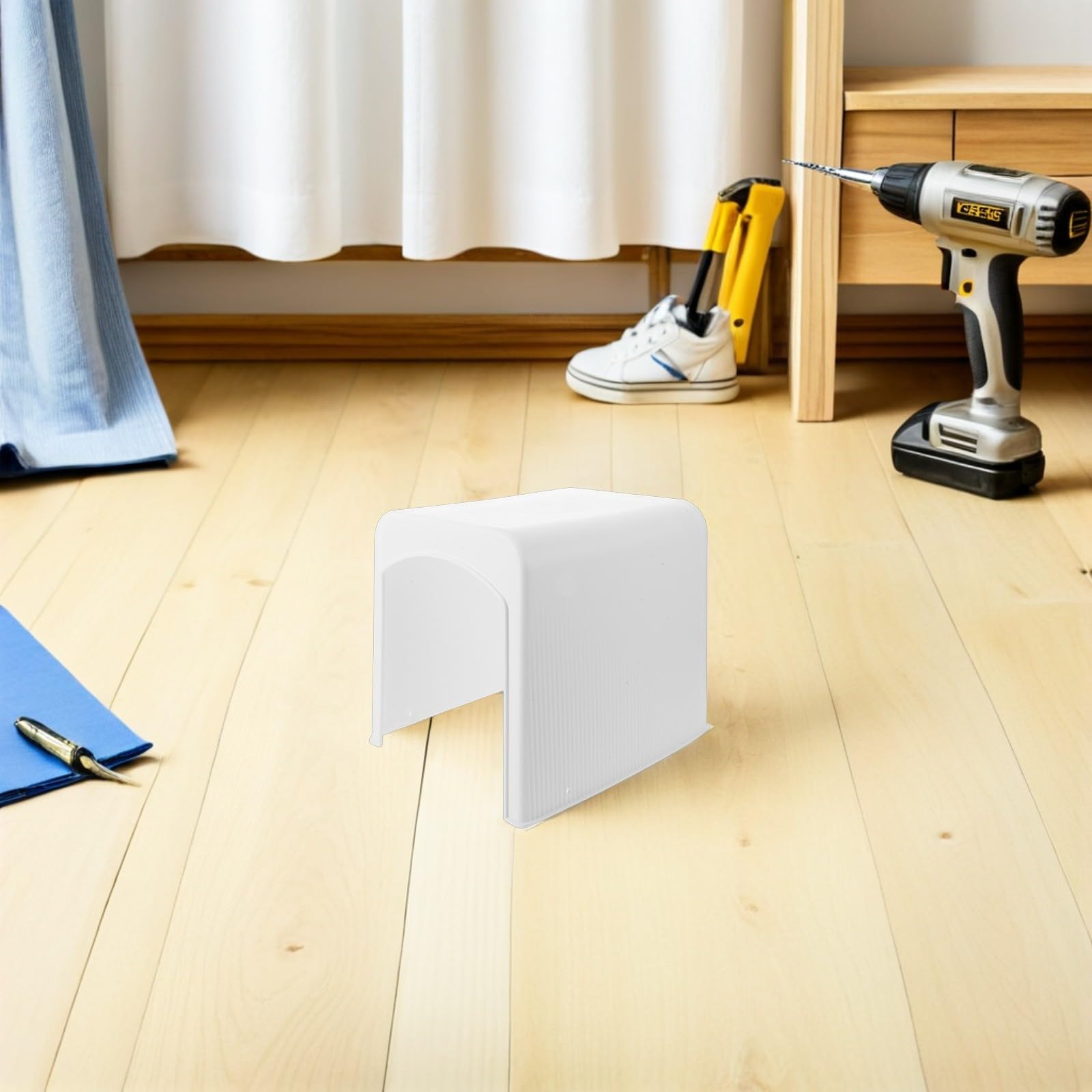 Toyvian Funda para Motor de Bomba de Agua, Protección contra Lluvia, Fácil Instalación, Plástico Resistente para Equipos de Piscina y SPA Blanco