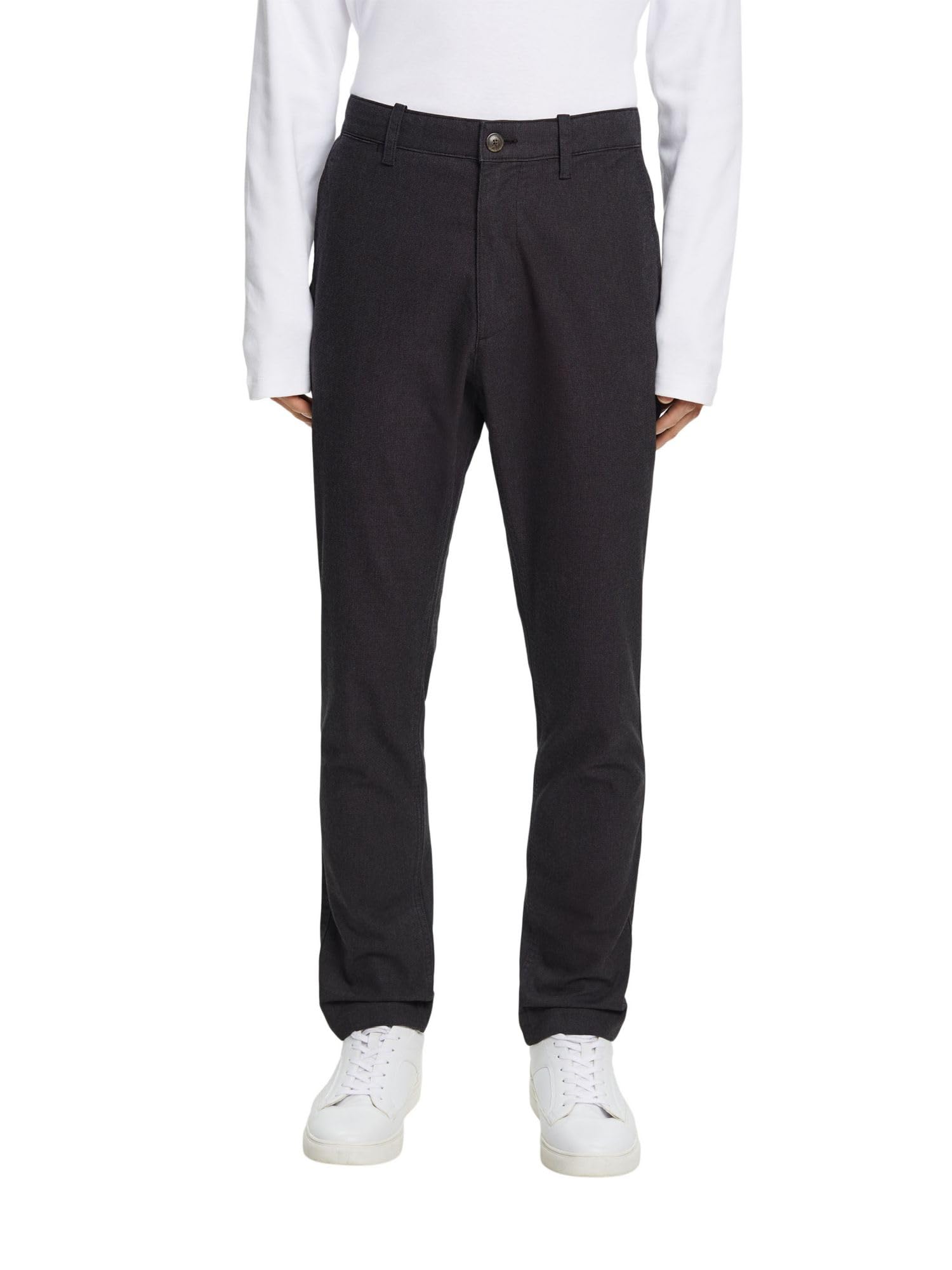ESPRIT Men's Trousers, 010/Anthracite, 32 W/32 L
