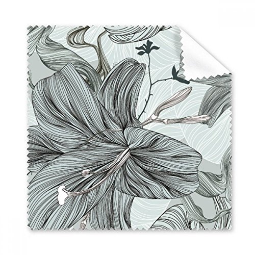 Cadeau tissu lunettes et nettoyeur écran motif plante artistique lot de 5 pièces utiles