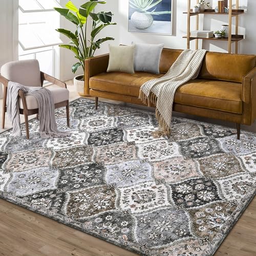 ROYHOME Area Rug Moroccan