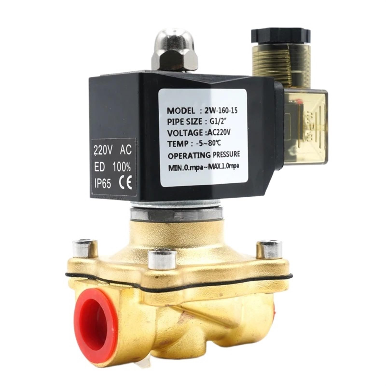 Électrovanne de tuyauterie G2 pour l'automatisation des réseaux d'eau chaude et d'irrigation 220V
