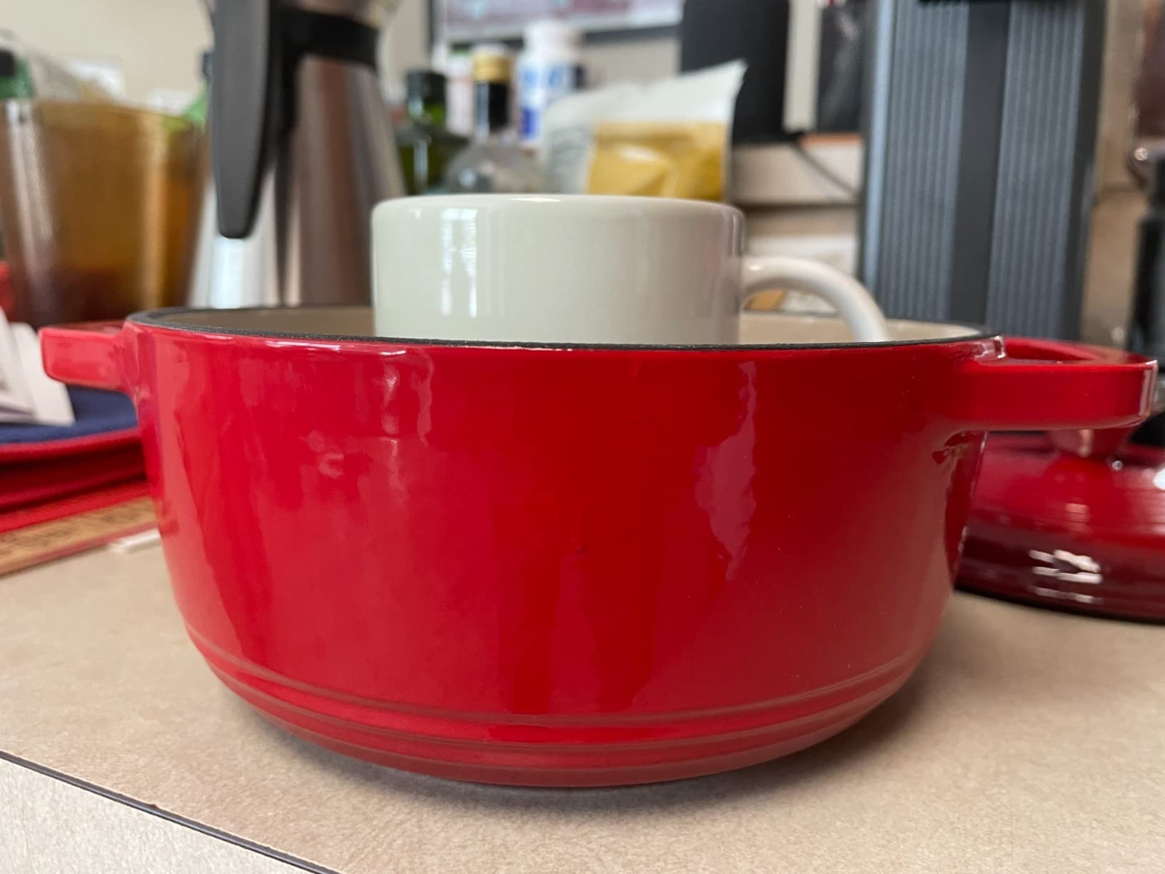 13/mo Finance Lodge EC6D33 Enameled Cast Iron Dutch Oven, 6Quart