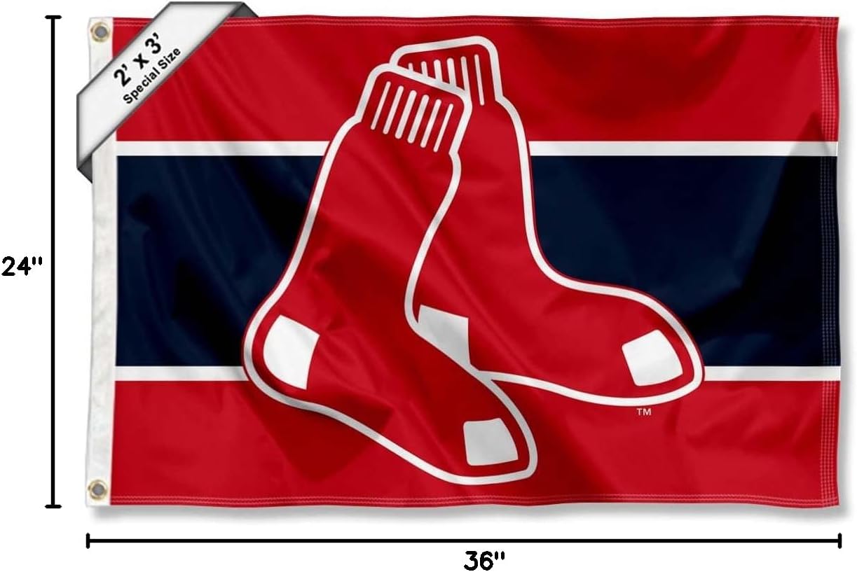 Boston Red Sox 2x3 Foot Small Flag - Image 6
