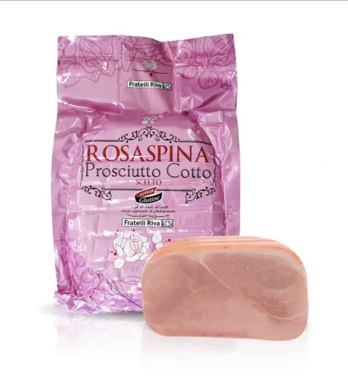 Prosciutto cotto Rosaspina - 7,8 Kg - Alta Qualità, Senza Polifosfati Aggiunti, Ideale per Gastronomia e Ristorazione