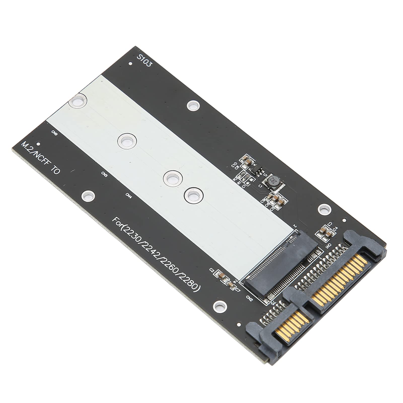 Adapter konwertera M.2 NGFF na SATA III obsługuje 2230/2242/2260/2280 m.2 SSD, S103 PCBA-RTK M.2 NGFF do SATA III SSD Solid State Drive Adjustment Card.