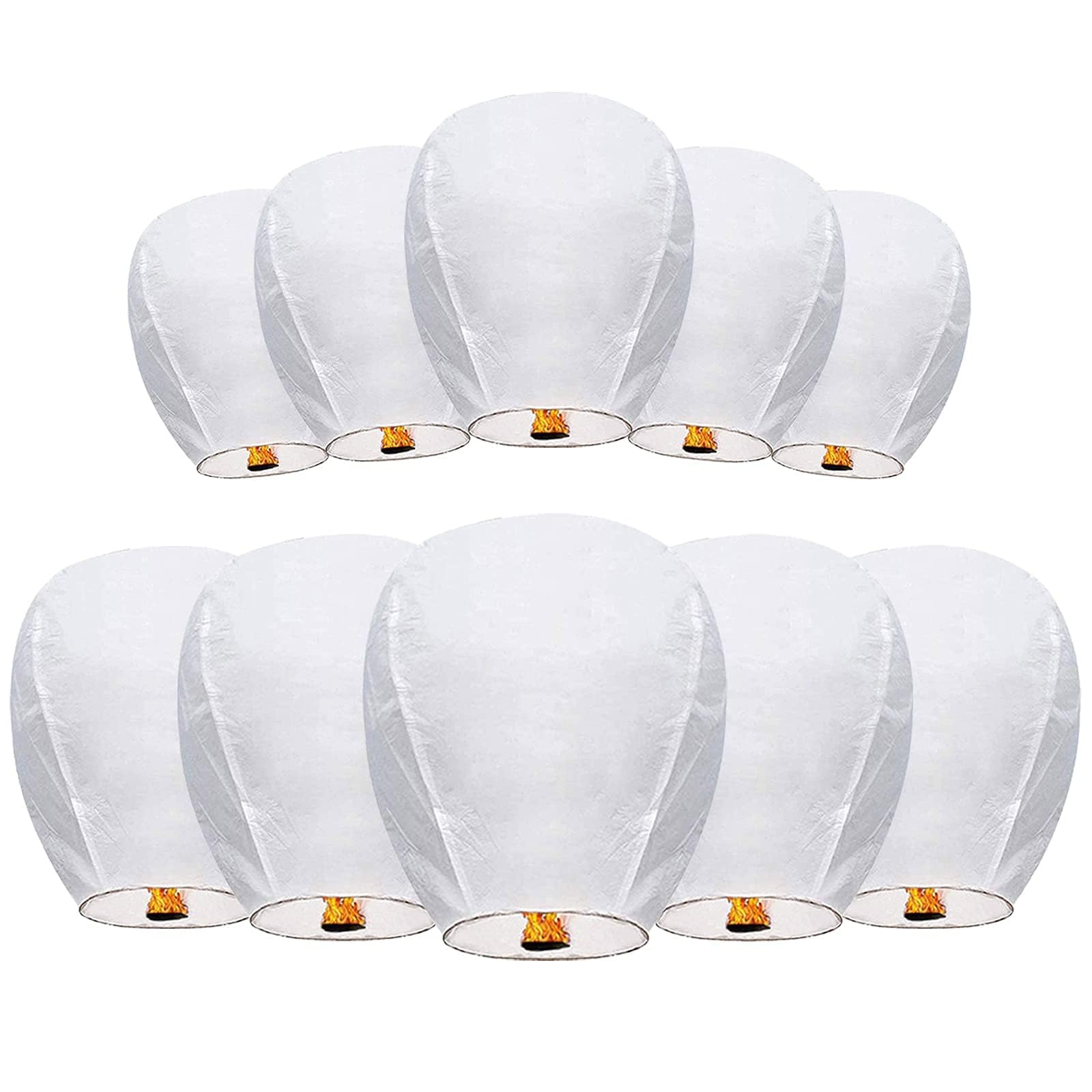Chinese Lanterns Paper Lanterns Biodegradable Environmentally Friendly Sky Lanterns for Wedding, Birthday Party, New Year Celebration and More (10)