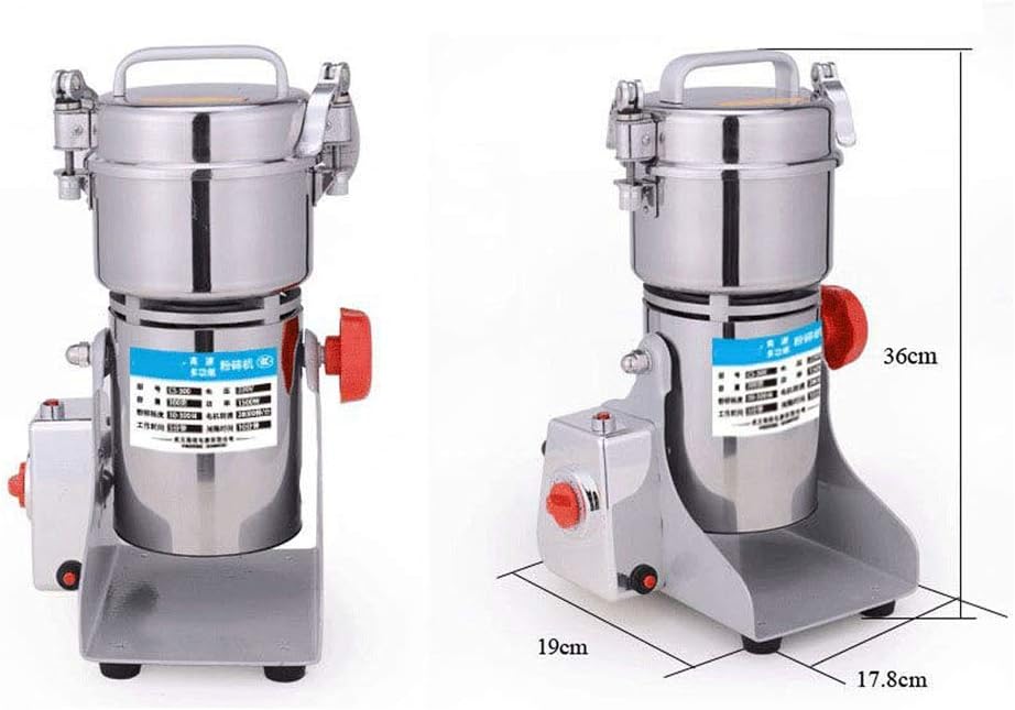 300G Grain Grinder with Coffee Machine Grain Flour Mill Swing Type Grain Mill Grinder High-Speed for Bean Seed Nut Spice Herb Pepper Cereal Wheat