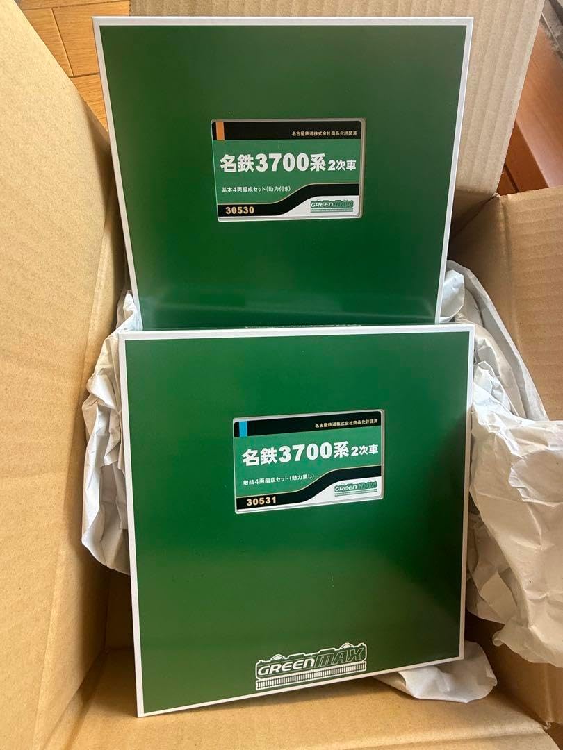 グリーンマックス30530/30531 名鉄3700系2次車基本8両編成動力付き グリーンマックス30530/30531 名鉄3700系2次車基本8両編成動力付き