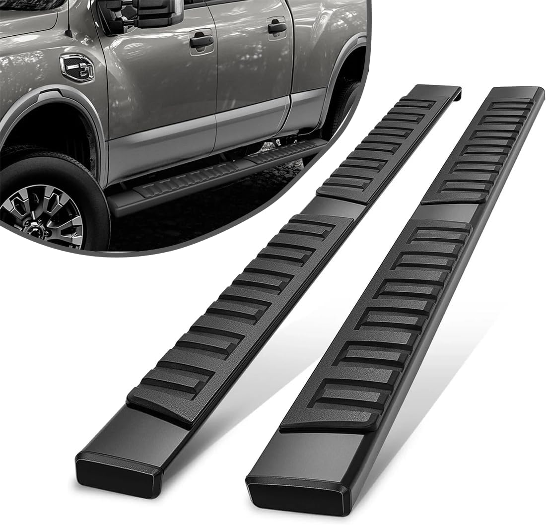 2Pcs Aluminum Runnings Boards Fits for All New Cadillac Escalade IQL 2026+ Side Steps Textured Anti-Slip Surface 200lbs Capacity Black Mounted Brackets Screws