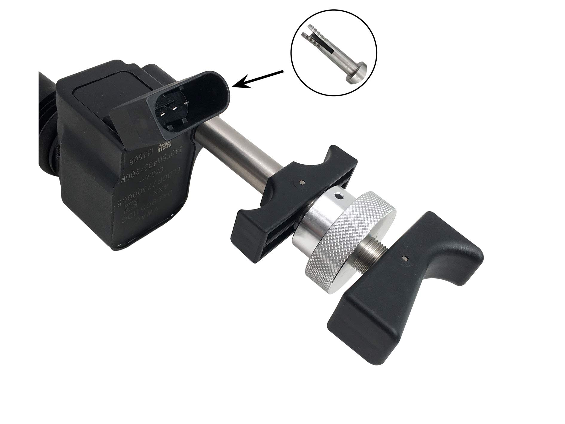 ZKTOOL Narzędzie do ściągania cewek zapłonowych, OEM T10530, Narzędzie do wyjmowania cewek zapłonowych, kompatybilne z Audi A3 2013> Golf Seat Leon Octavia Porsche Macan EA888 EA211 Silnik