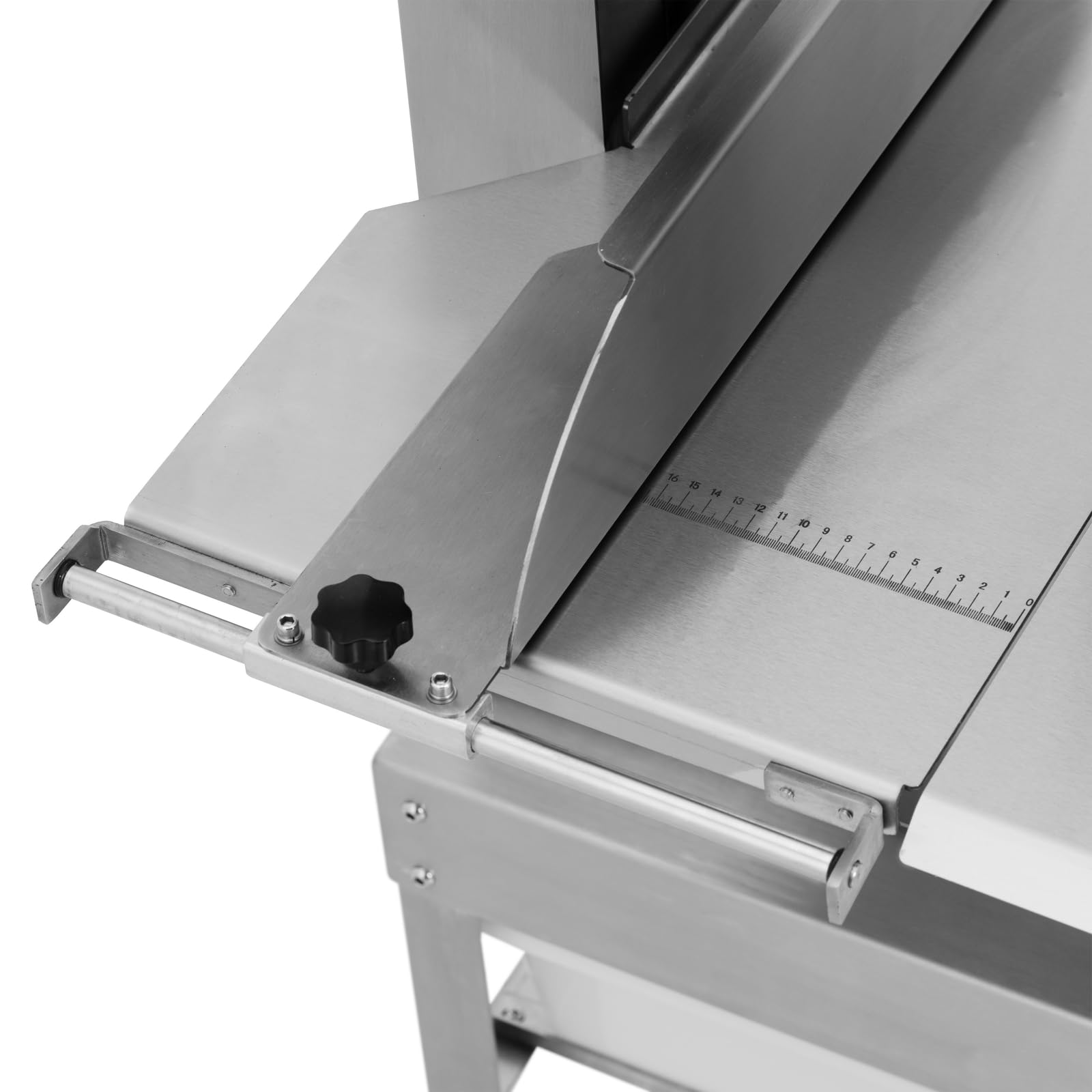 Royal Catering Elektrische Knochensäge auf Rädern 2400 mm 1500 W Schnitthöhe: 330 mm Edelstahl Knochenbandsäge Fleischsäge