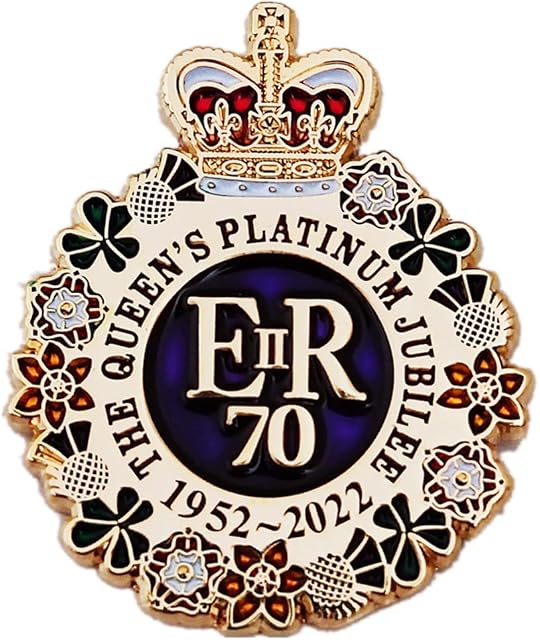 2022 Queens Platinum Jubilee Badge Enamel Pin Brooch Merchandise Decorations