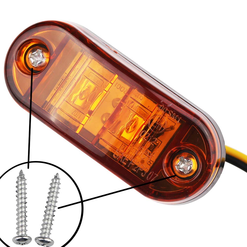 Luce di posizione laterale - UR10 arancione - 12V/24V, 6,90