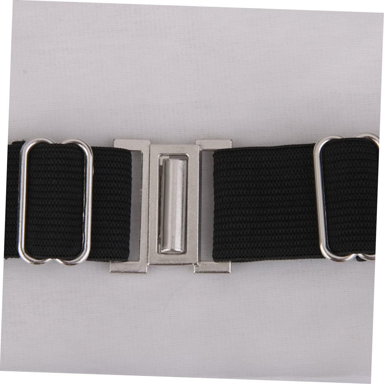 Men's Satin Bow Tie Cummerbund Set Handkerchief 3 Piece Formal Attire for Weddings and Parties Adjustable Size Classic White