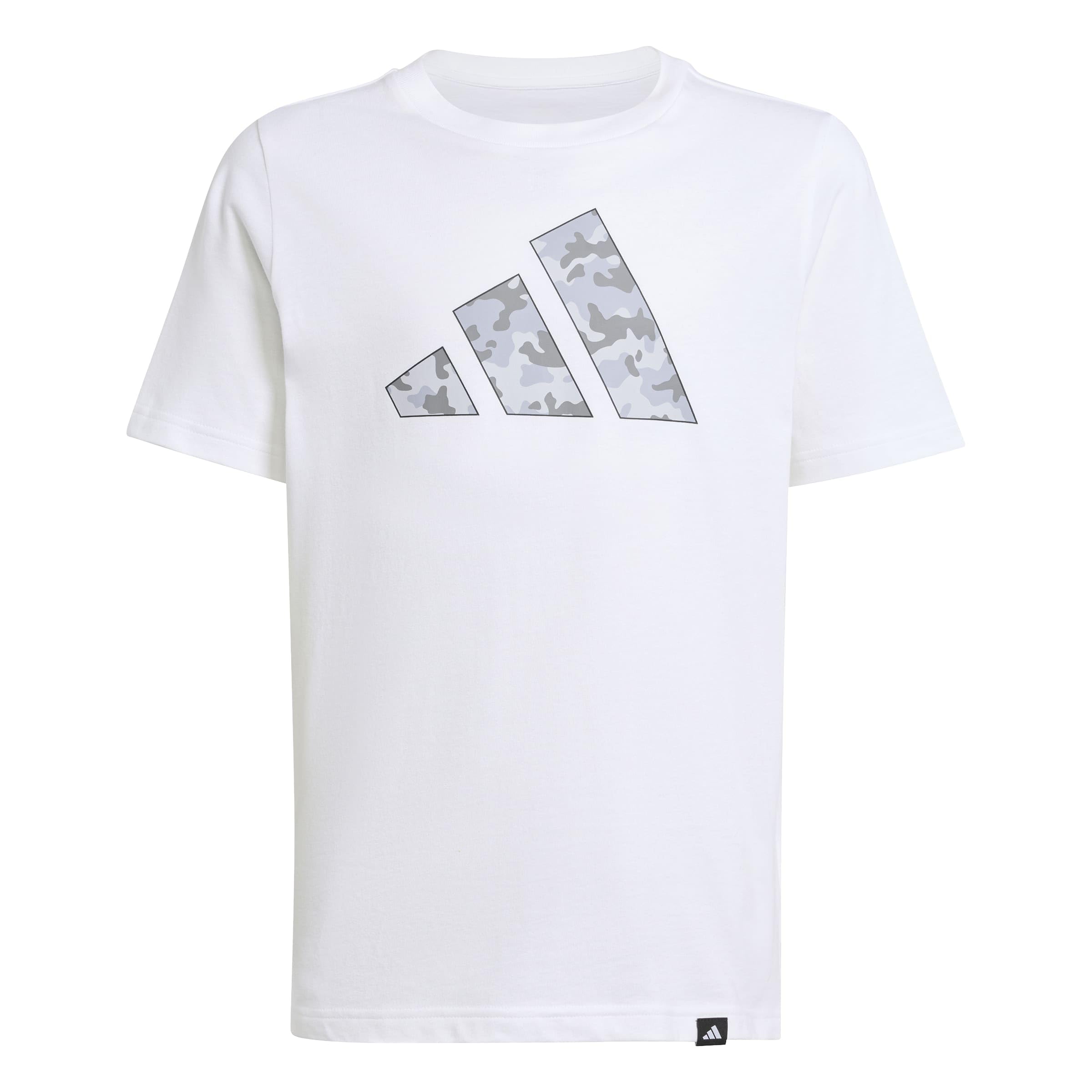 Adidas Unisex Kids Blanc Kid's T-Shirt Camo Graphic