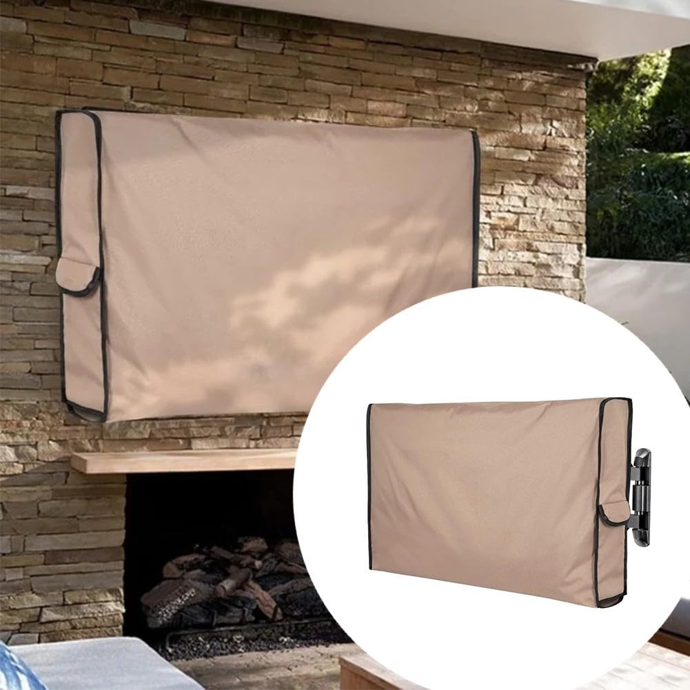 Impermeabile Copertura per TV da esterno 210D 127 x 12,7 x 76,2 cm con tasca per telecomando