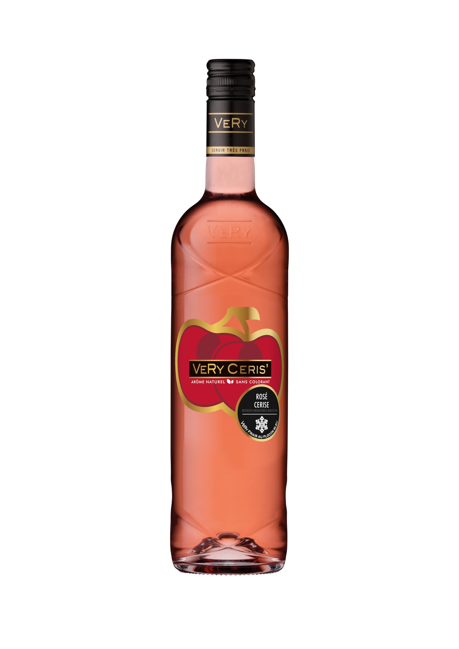 Very Ceris' - Vin Rosé Cerise - Boisson aromatisée à Base de vin - Lot de 6 bouteilles x 75 cl
