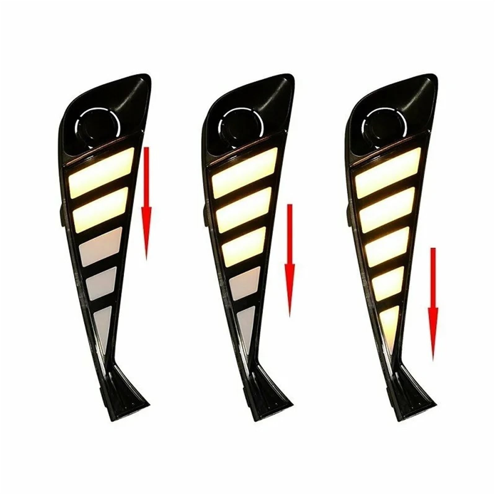 Intermitentes Laterales para Toyota para C-HR para CHR 2020 2021 2 Uds Luz De Circulación Diurna DRL para Coche con Señal De Giro Amarilla Dinámica Lámpara Antiniebla De Luces Giro