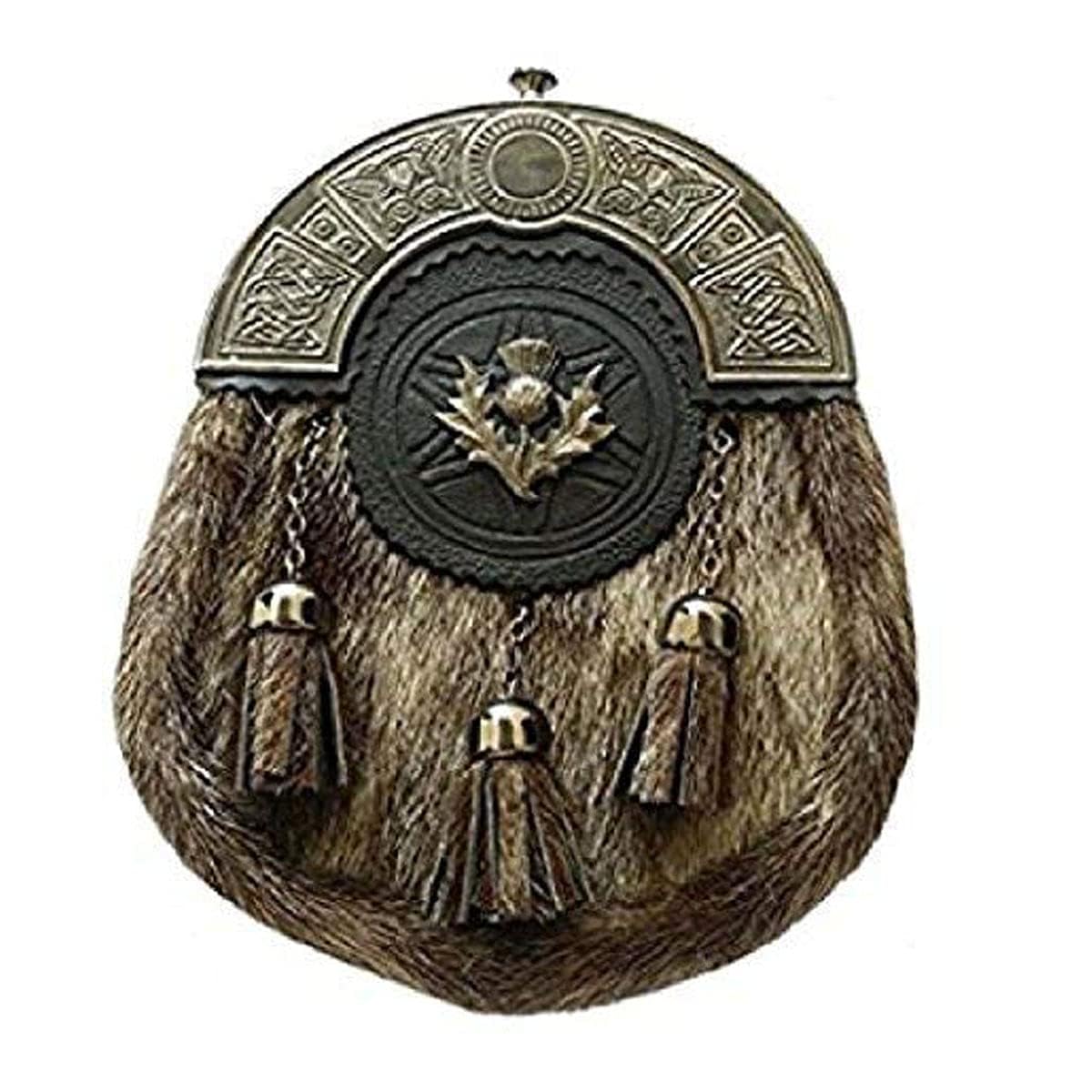 Tartancity New Scottish Highland Celtic Cantle Dress Sporran Antique Finish