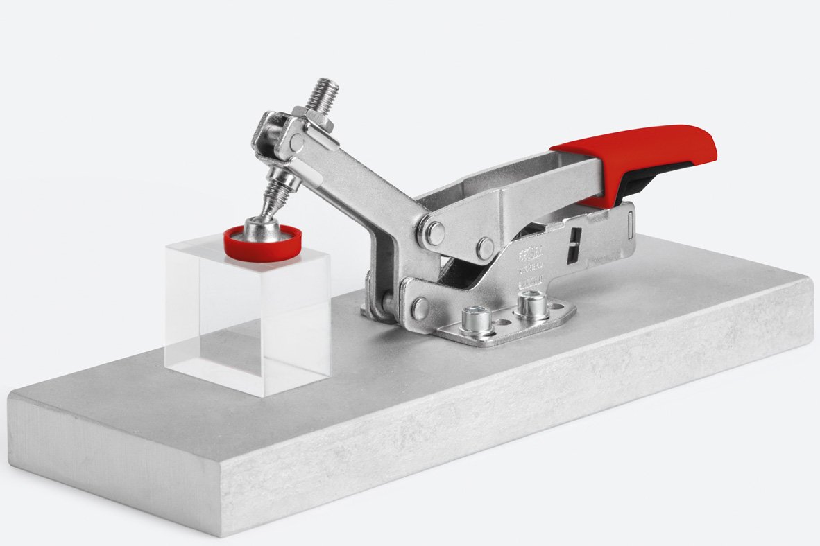 BRIDA HORIZONTAL CON BRAZO ABIERTO Y PLACA BASE HORIZONTAL STC-HH /40