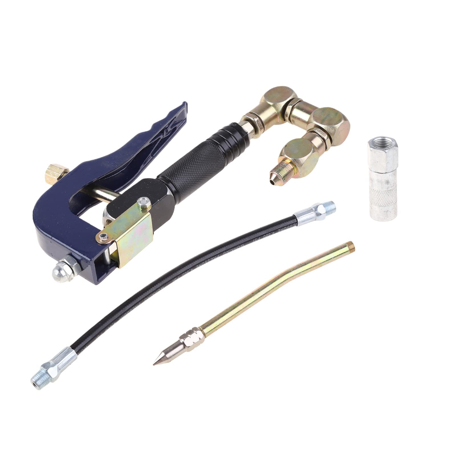 Practical Pneumatic Grease-Gun High-Pressure Injector Grease Aluminum Alloy Tith Pipe Tupe Hose Air Tools High-Pressure Injector Aluminum Alloy Air Tools
