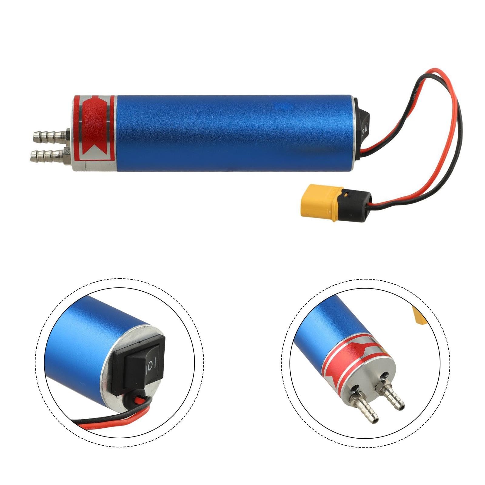 Mini Elektrische Getriebeölpumpe 4-12V Ganzmetall CNC Reversible Kraftstoffumfüllpumpe mit Polyurethan-Dichtung für Modellflugmotor und DIY-Projekte A