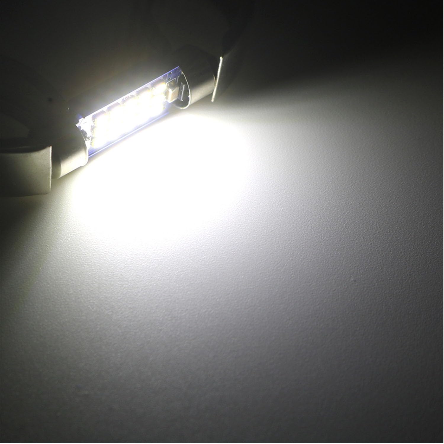 31 mm 6418 Żarówka LED C5W samochód, Canbus bez błędów, 12V, 12MSD chipsety LED, CW5 samochód, oświetlenie wewnętrzne kopuły karty, żarówka tablicy rejestracyjnej (6 szt. biały)