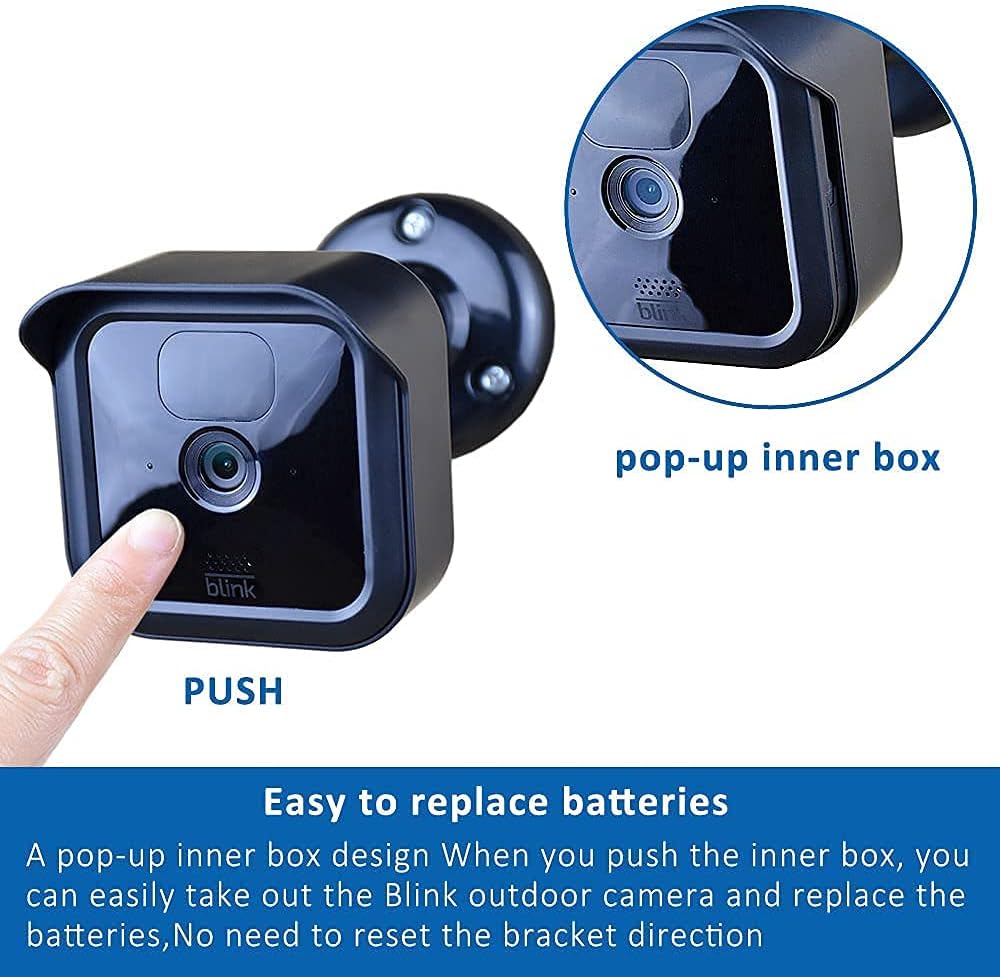 All New Blink Outdoor Camera Mount Bracket,2 Pack Full Weather Proof Housing/Mount with Blink Sync Module Outlet Mount for Blink Outdoor Cameras Security System(Blink Camera not Included)