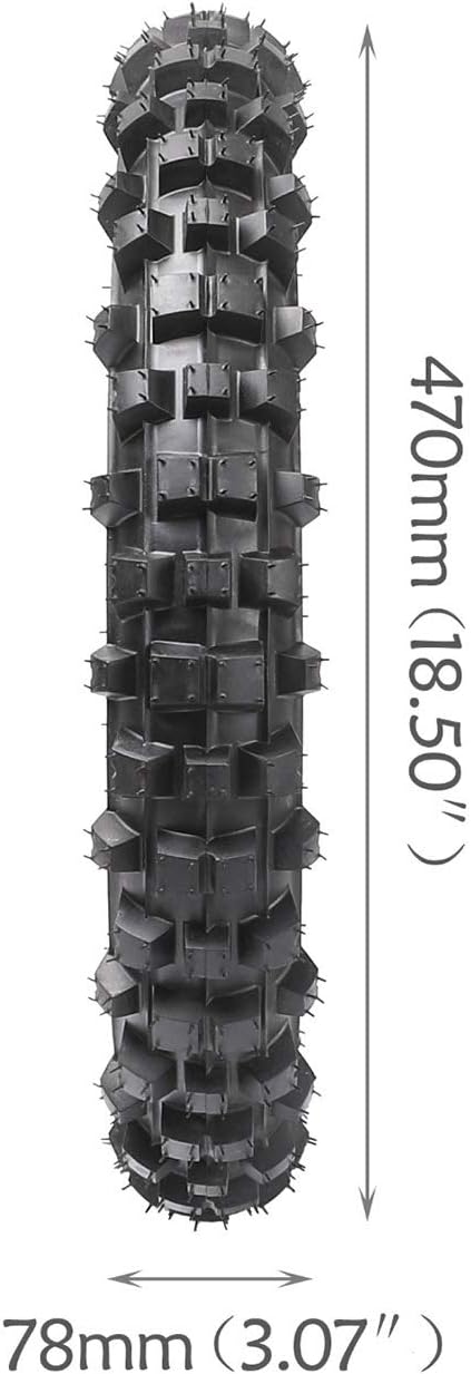 80/100-12 (3.00-12) Rear Tire and Inner Tube For Motocross Pit PRO Trail Dirt Bike | Off Road Motorcycle Tires