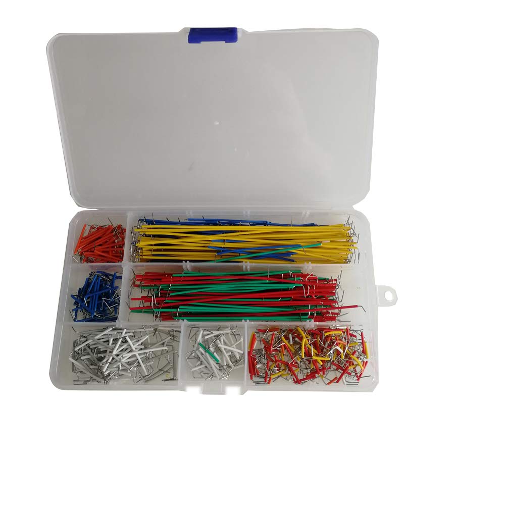 Jekewin 560pcs Jumper Wire Kit Solderless Breadboard Jumper Cable Wire Kit U Shape for Arduino Shield
