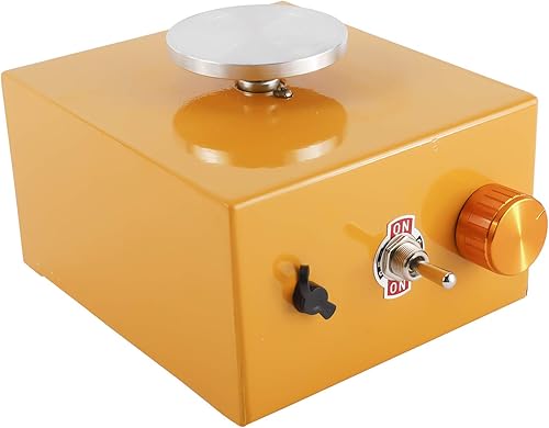 Miniatura 5 de Mini máquina de rueda de cerámica eléctrica de cerámica que forma la máquina con 2 mini bandejas giratorias de diámetro 2.559 in (2-712 pulgadas) y