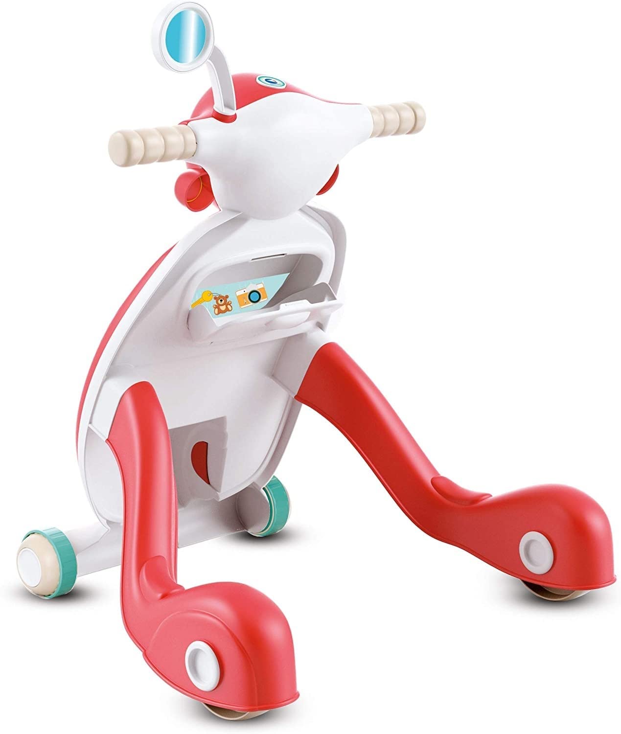 Baby Clementoni - Il Mio Primo Scooter, Moto Bambini Spingibile 10+ Mesi, Gioco Prima Infanzia Made in Italy, Linea Play For Future, Supporta nei Primi Passi e nello Sviluppo Psicomotorio, 17403