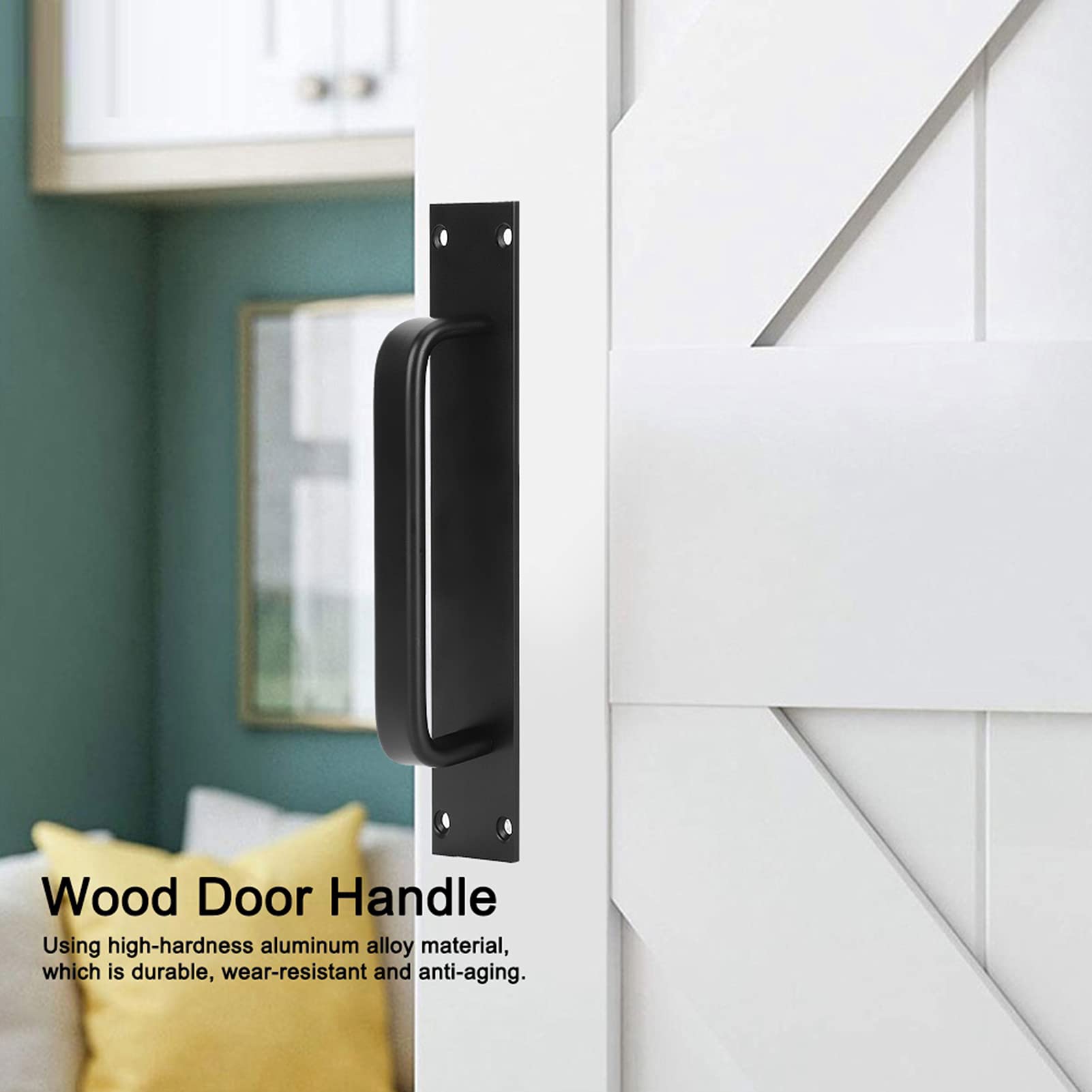 DriKou 2Pcs Sliding Door Handles, Push Pull Door Handles - Image 3