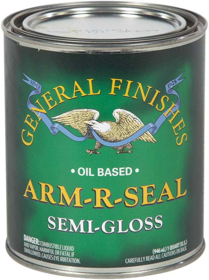 General Finishes Arm-R-Seal Oil Based Topcoat, 1 Quart, Semi-Gloss