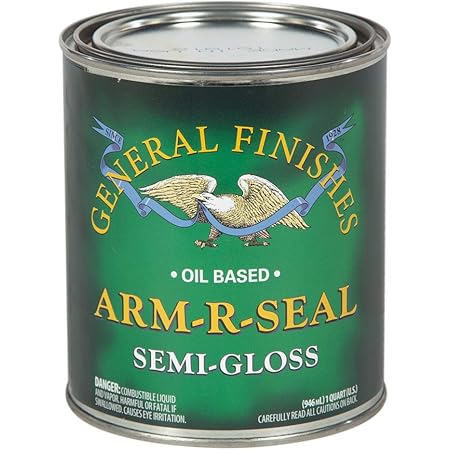 General Finishes Arm-R-Seal Oil Based Topcoat, 1 Quart, Semi-Gloss