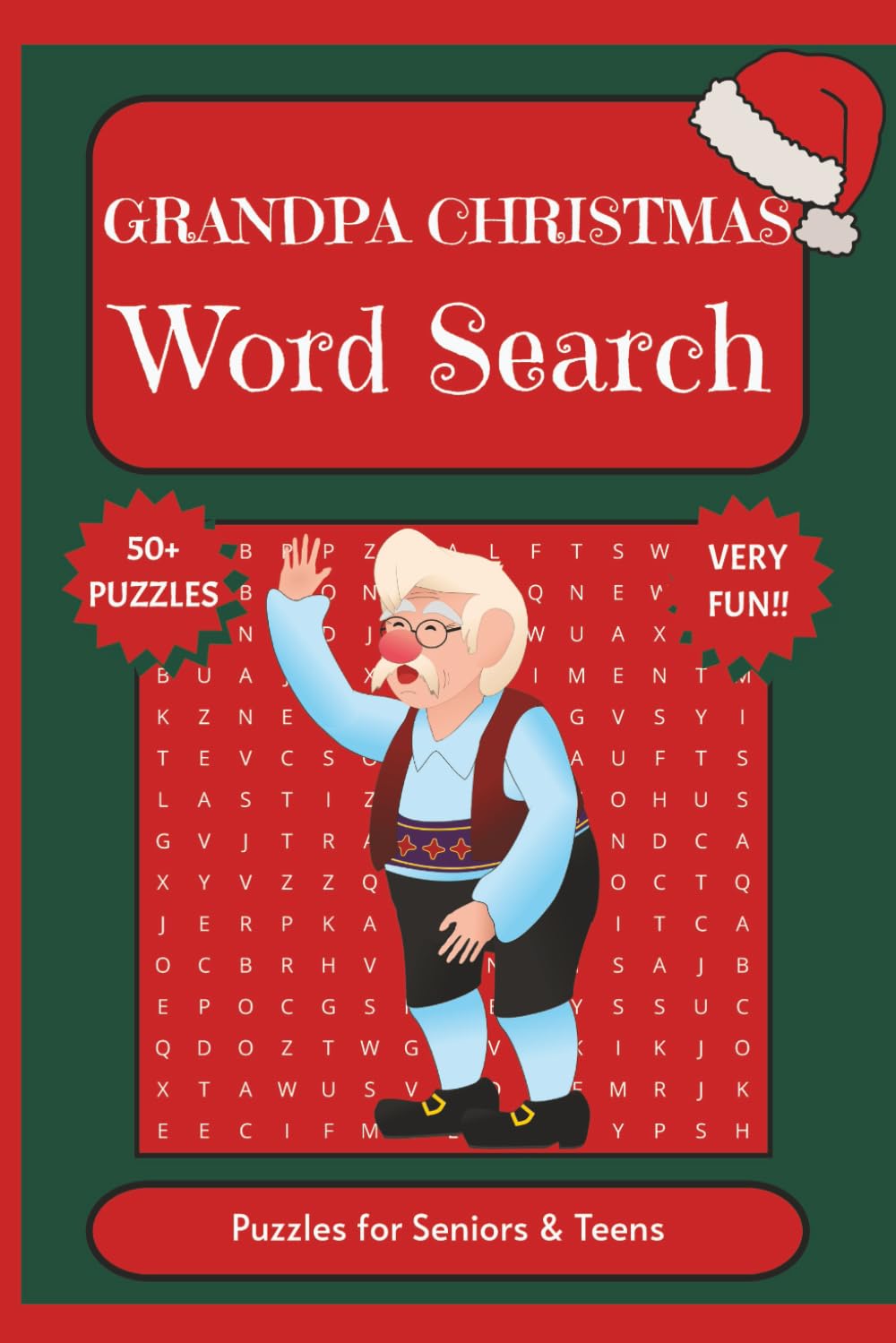 Grandpa Christmas Word Search: Puzzle Book Perfect for a Christmas Gift (6x9) inches