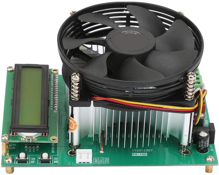 Vikye Electronic Load Battery Tester, 150W LCD Display Constant Current Capacity Testing Module Electronic Test Tool, Discharge Tester