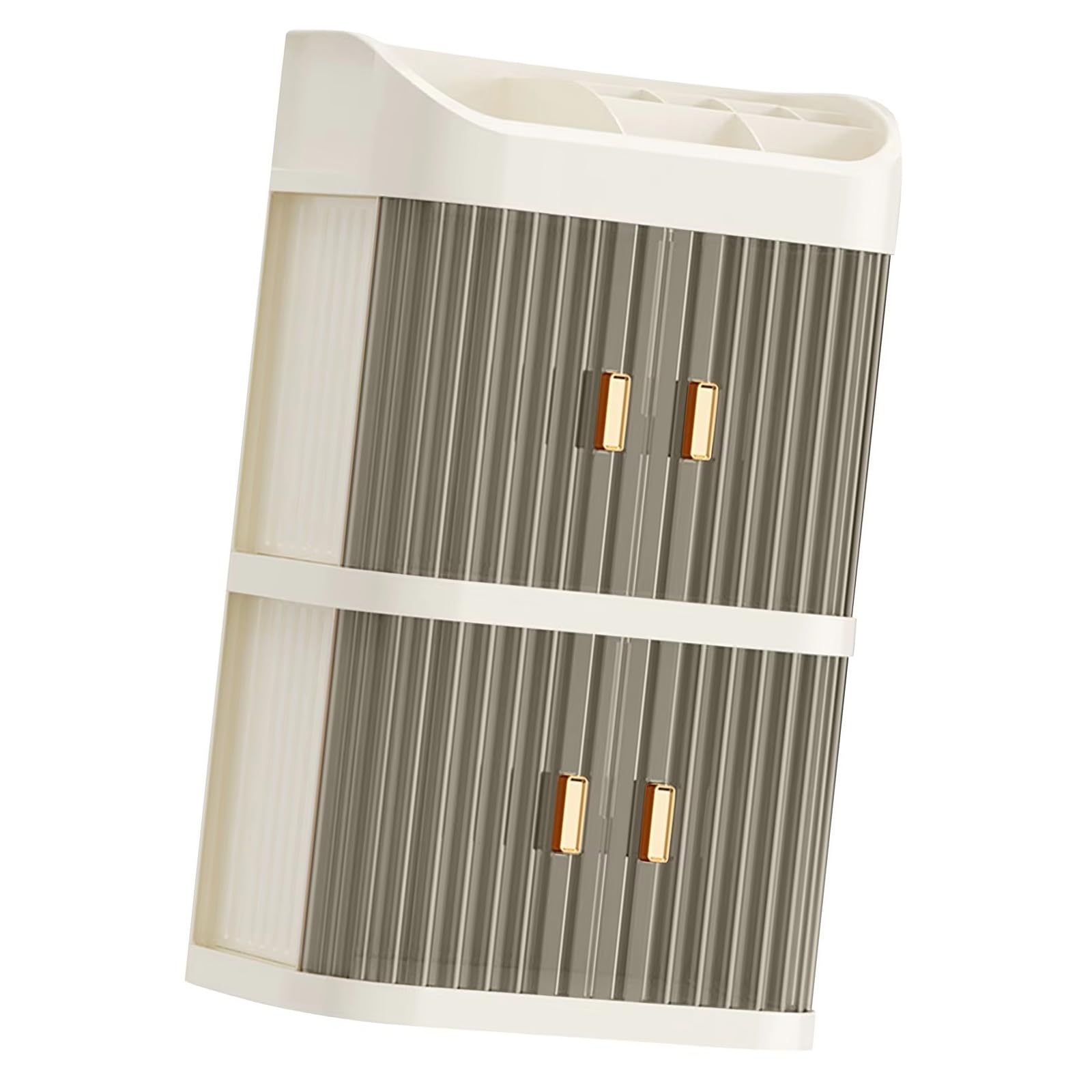 Avejjbaey B Functional Cosmetic Organizers Ox 3 Layer Stackable Design Makeup Storage For Vanity Countertop Makeup Storage