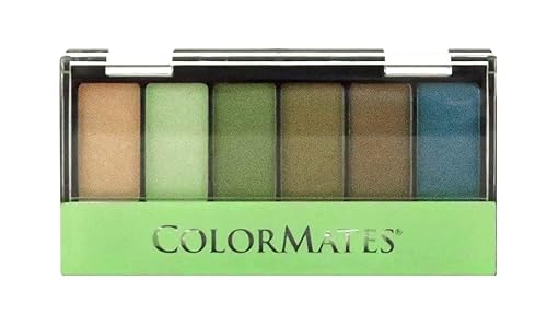 Miniatura 2 de COLORMATES Paleta de sombras minerales de 6 tonos (bosque lluvioso verde)