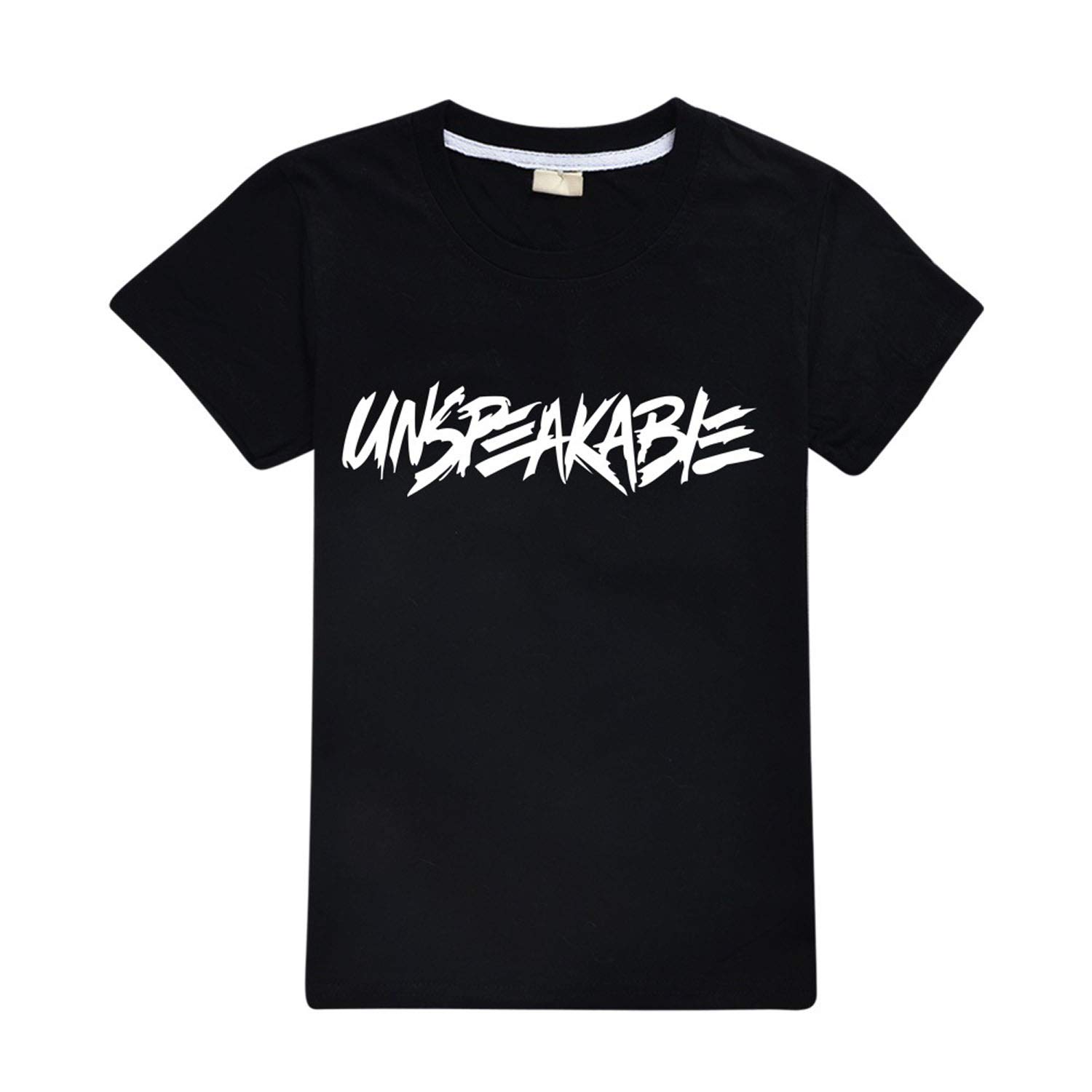 Boy's T-Shirts UNSPEAKABLE Tops Fashion Youth Funny Tee Shirts Cotton T-Shirt for Kids/Girls/Boys