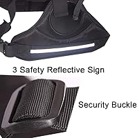 Vista 5 de Jolik Child Motorcycle Harness Adjustable with Two Handles, Breathable Material in Black