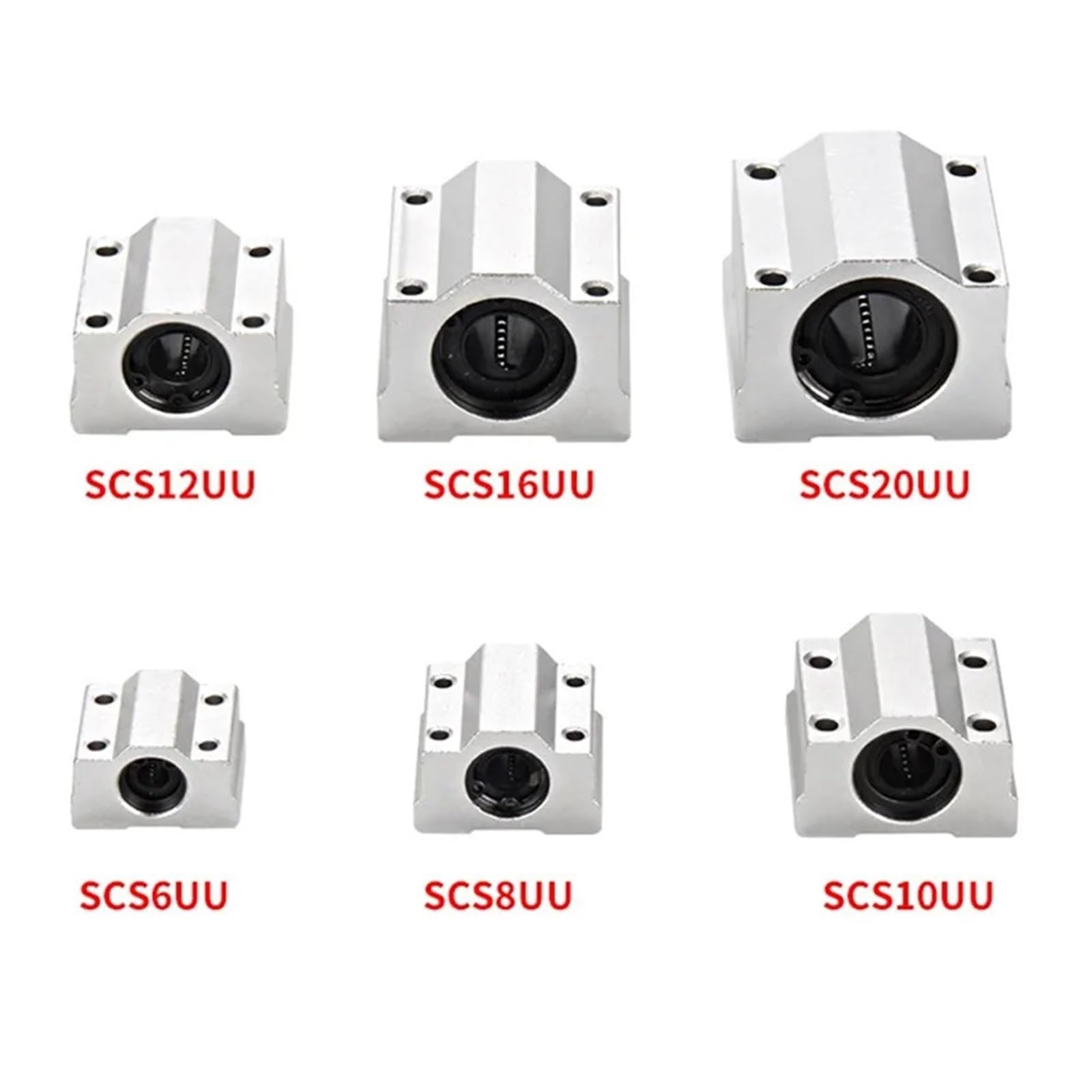 1 Uds. Deslizador lineal SC25UU diámetro interior 25MM base de soporte de eje óptico accesorios CNC guía deslizante lineal for impresora 3D